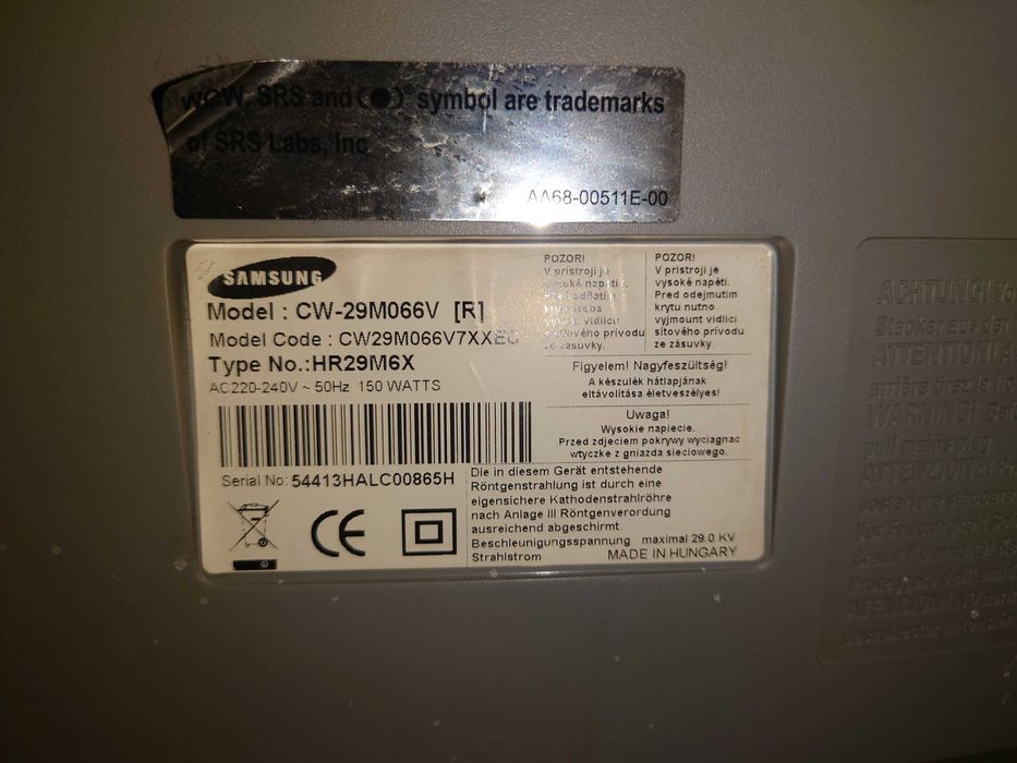 Телевизор SAMSUNG 29 инча с плосък кинескоп