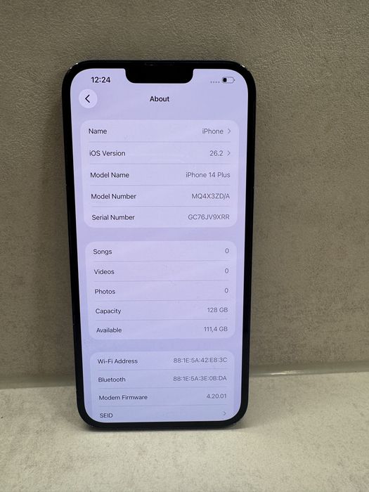 iPhone 14 Plus 128GB Black