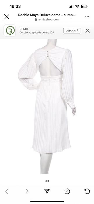 Rochie cununie civila/botez alba