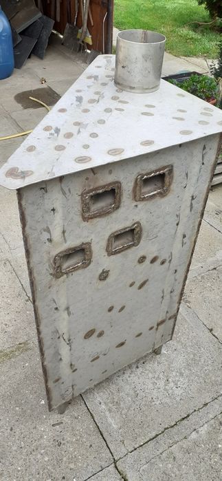 Soba din inox, pe colt