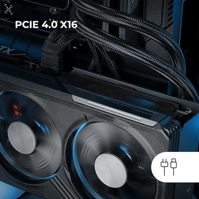 Нов Mars Gaming MCA-PCIE40 Riser Cable PCIe 4.0 x16 300мм 90 Градуса
