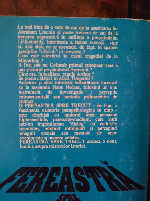 roman Fereastra spre trecut Hans Holzer