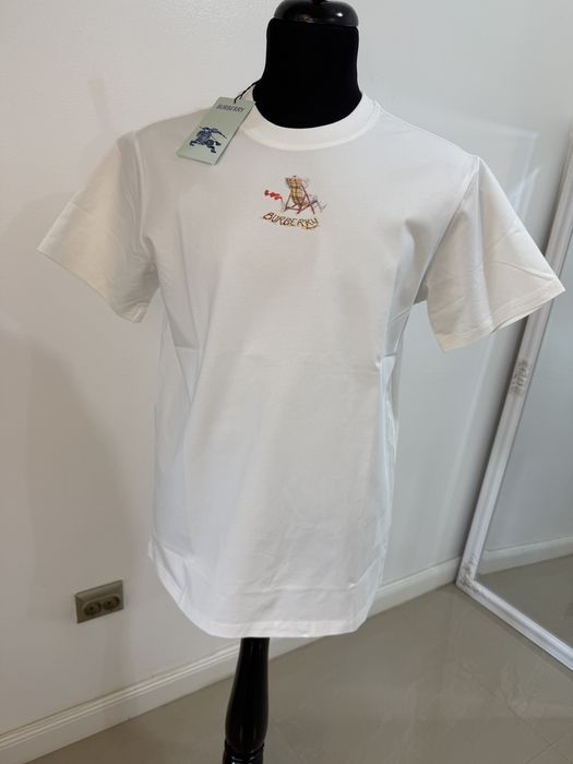 Tricou Burbbery Alb toate marimile disponibile