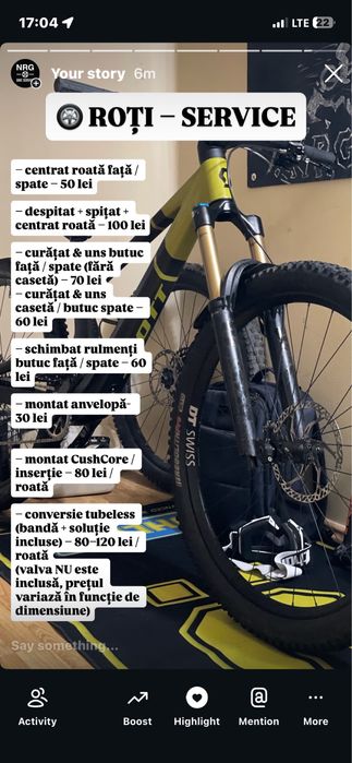 Reparatii/mentenanta biciclete