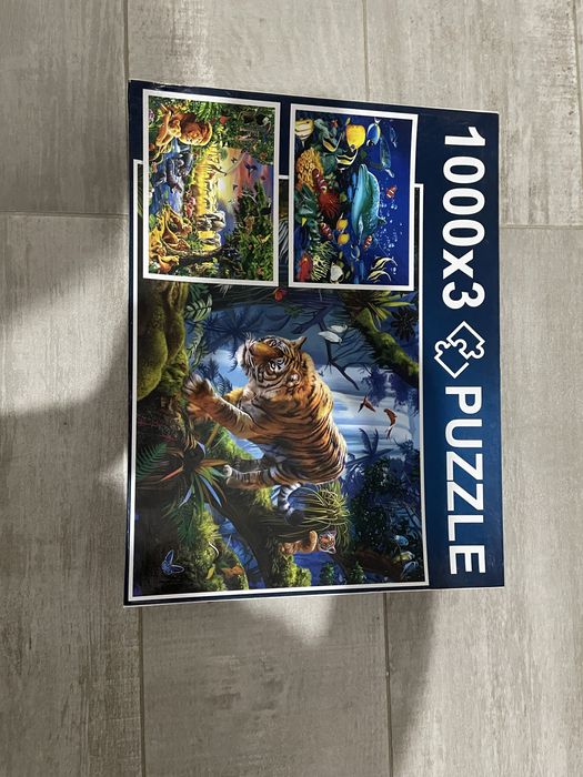 Puzzle cu animale 1000x3 piese