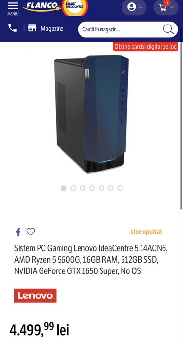 PC gamning Lenovo