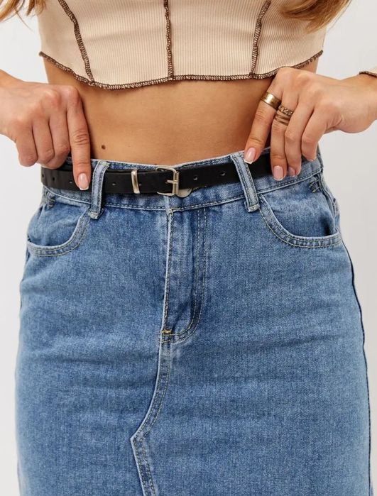 Джинсовая модная юбка