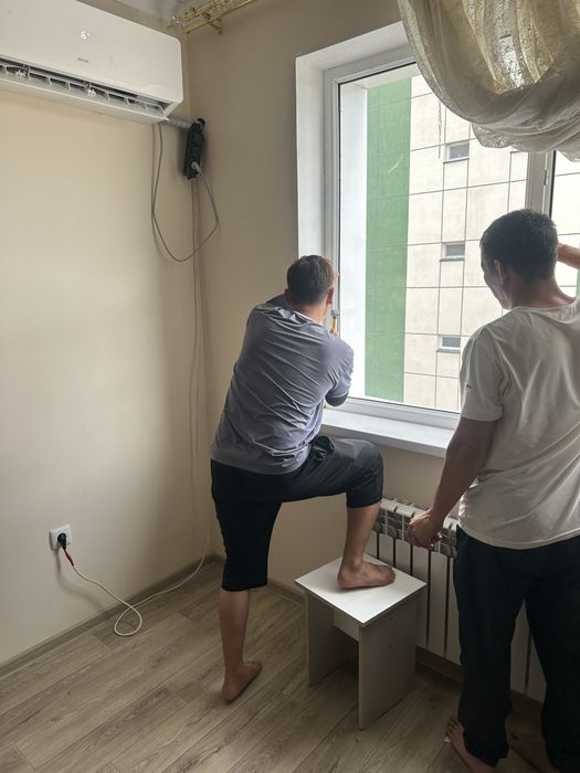 Кондиционер орнату / Установка кандер