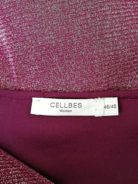 Дамска официална рокля цвят бордо, размер 46-48