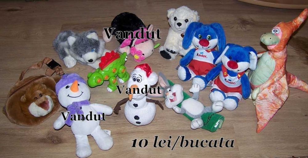 Jucarii plus mici si mari