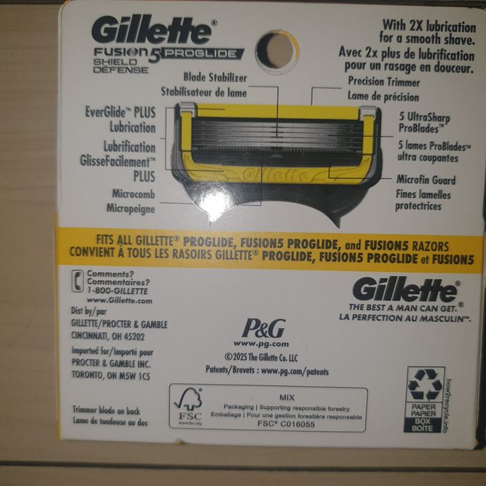 Set 4  Rezerve Gillette USA  Proglide  Shield  (Proshileld