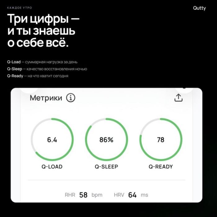 Фитнес-браслет Qutty Band v2 черный