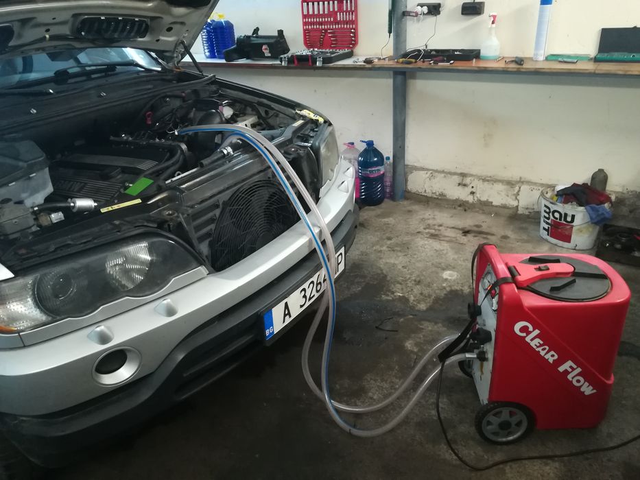 Машиннно почистване на автопарно,почистване  водни системи и радиатори