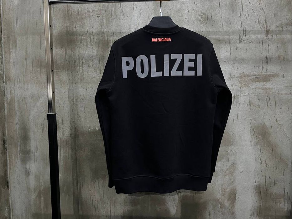 Bluza Balenciaga Polizei si pe negru