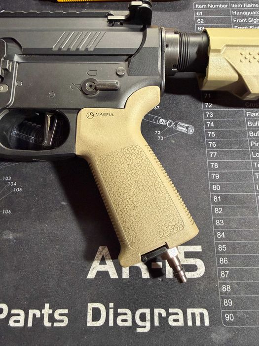 Еърсофт Реплика М4 HPA Wolverine MTW Inferno Spartan