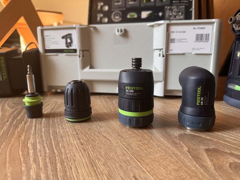 Festool CXS 12 2,5-Set + EX-UNI + 2 acumulatori | Garanție 09/2027