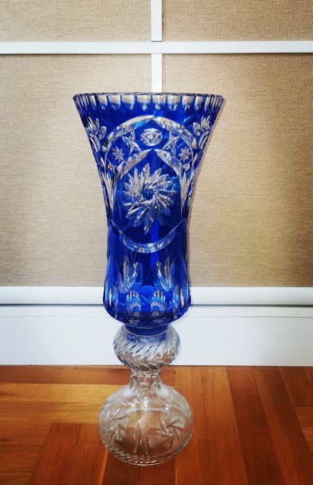 Антикварна ваза ръчно изработена Мурано стъкло духано многоцветна ваза