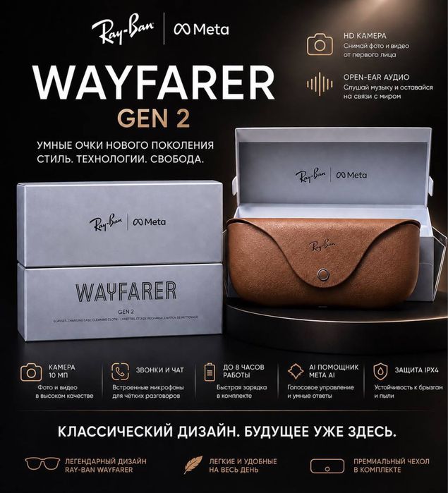 Смарт очки, Ray Ban, Очки Рэй бан