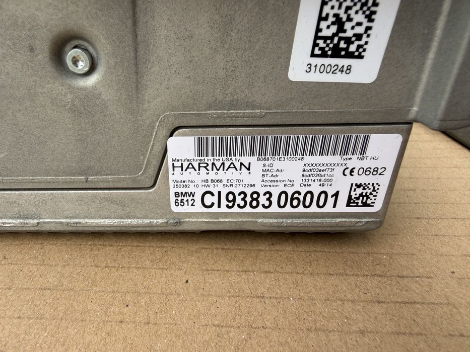 Unitate navigatie CIC / NBT BMW Seria 1 2 3 4 5 6 7 X5 X6