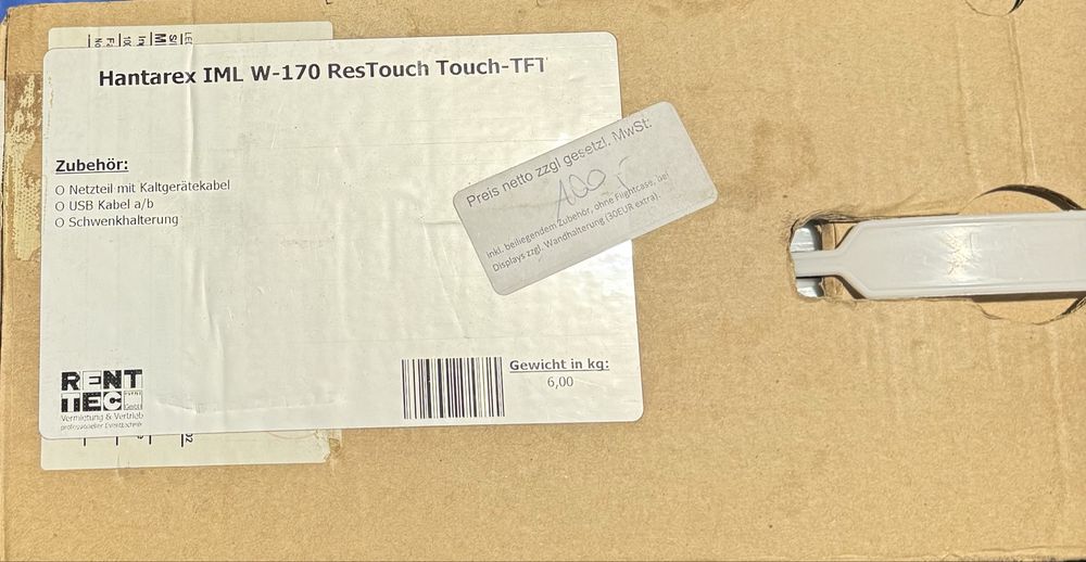 Hantarex IML W‑170 ResTouch – 17’’ Touch‑TFT