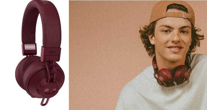 Sigilat Casti on-ear fara fir Fresh & Rebel Cult Ruby Red
