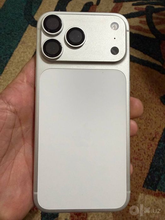 Iphone 17 pro max 256 silver sim+esim енги бир ойли телефон