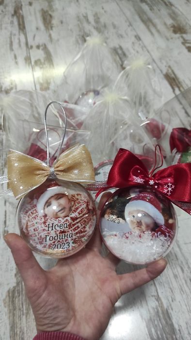 Коледна топка със снимка