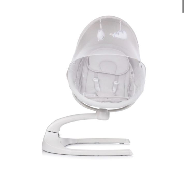 CHIPOLINO Електрическа бебешка люлка - шезлонг E-SWAY ГРАНИТ