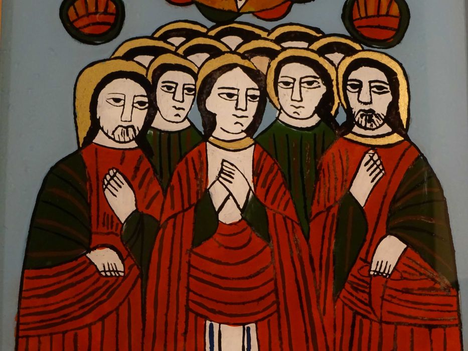 Icoana Pogorarea Duhului Sfant, pictura RARA din Nicula