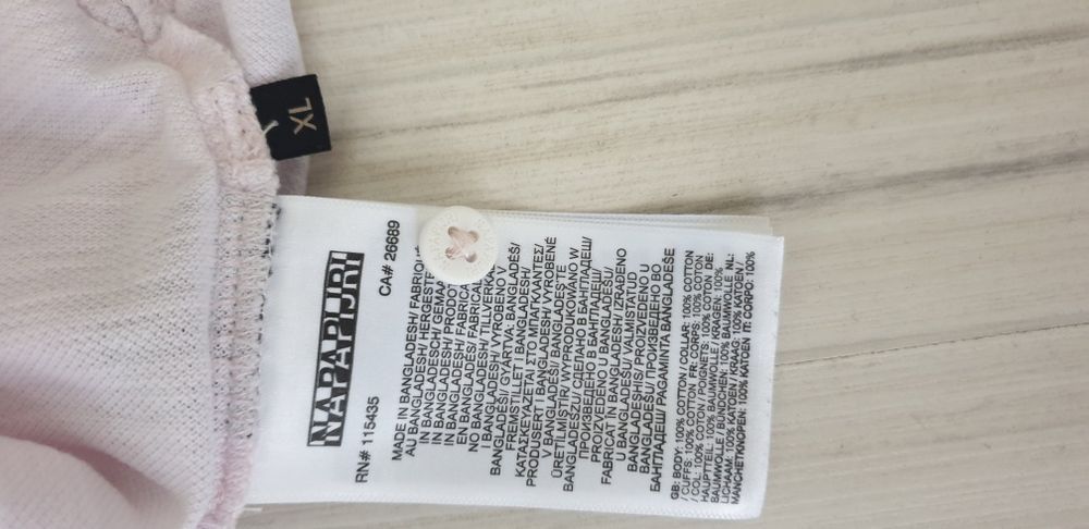 Napapijri Pique Cotton Regular Fit / XL НОВО! ОРИГИНАЛ! Мъжка Тениска!