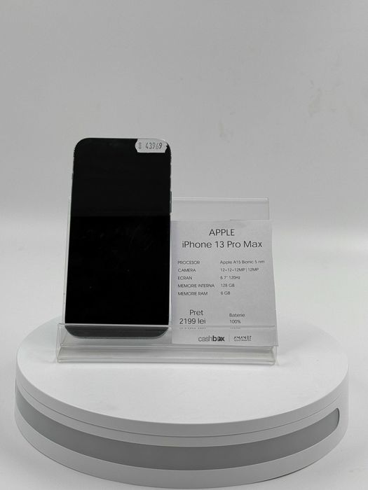 Apple iPhone 13 Pro Max 128 GB Garantie 24 luni CashBox