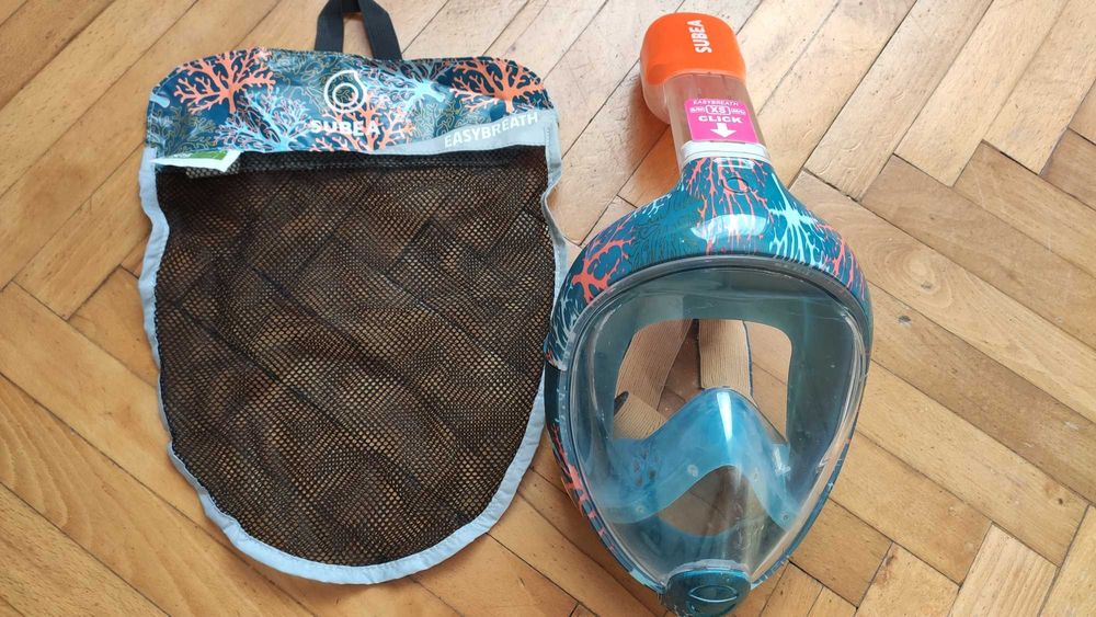 Продавам маска за шнорхелинг Subea Easybreath, размер XS + подарък