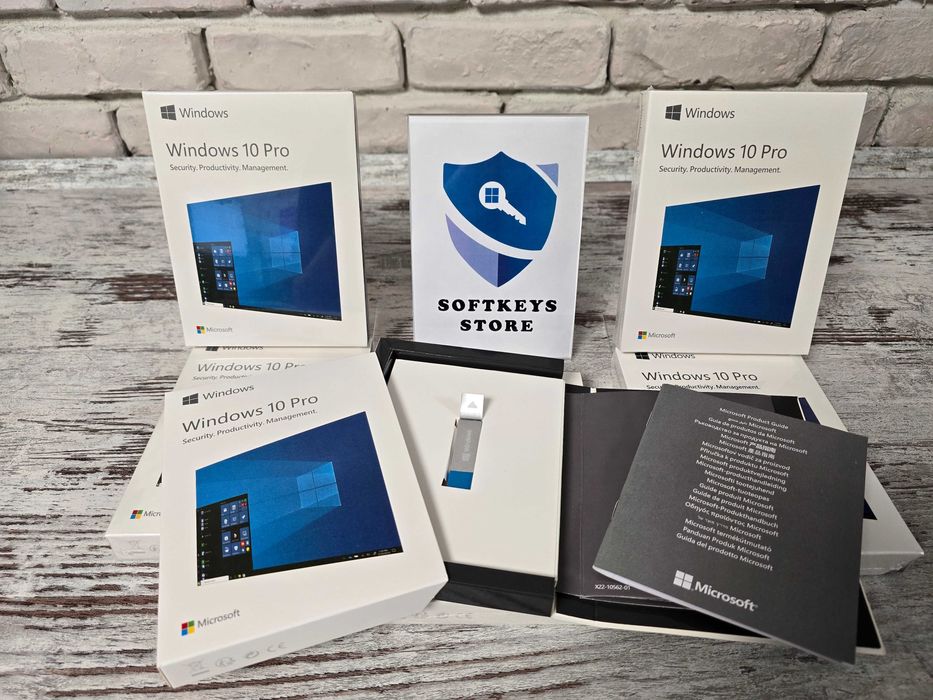 Microsoft Windows 10 Home/Pro USB, Lifetime, Box