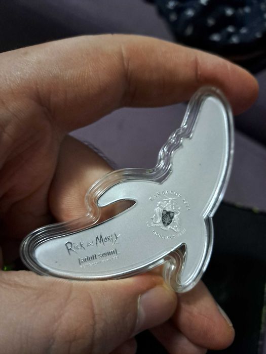 Редки сребърни монети от 1 унция - Рик и Морти и Мандалориан