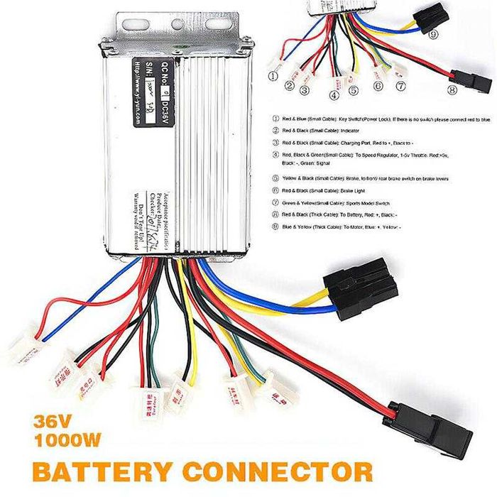 Controller 36V 48V 1000W pentru motoare fara PERII