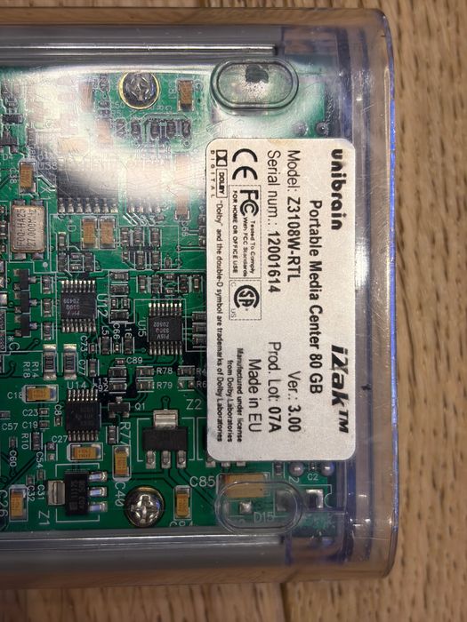 Unibrain iZAK – Portable Media Center 80 GB | Funcționează perfect