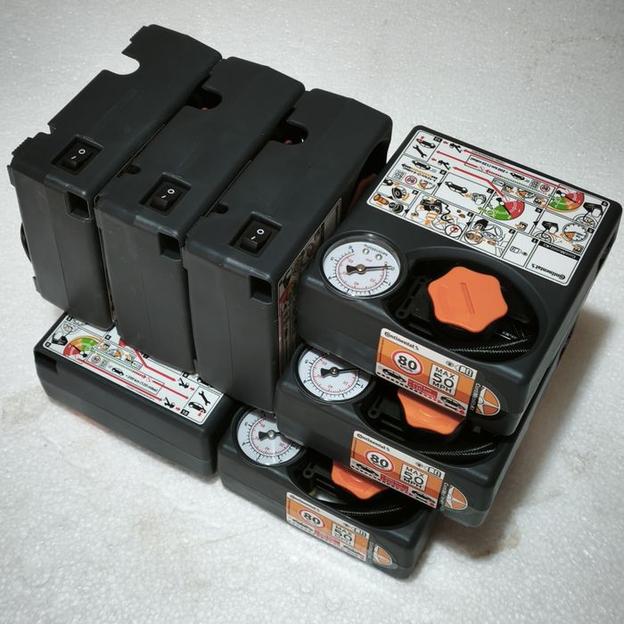 Compresor auto Continental 12V pompa umflat roți kit presiune anvelope