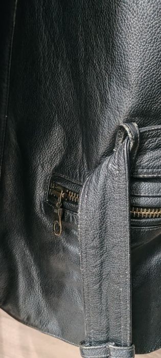 Geaca biker piele naturala groasa