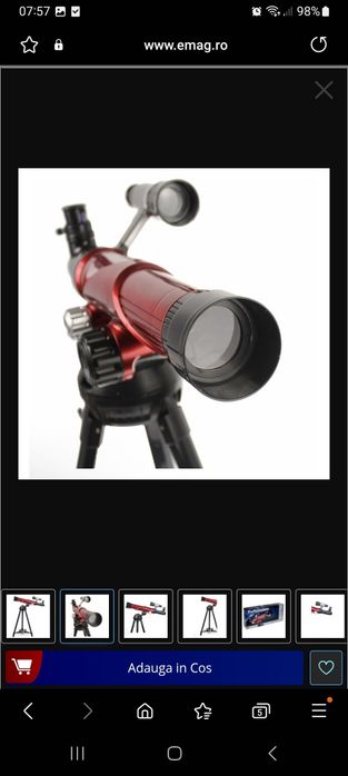 Telescop cu trepied