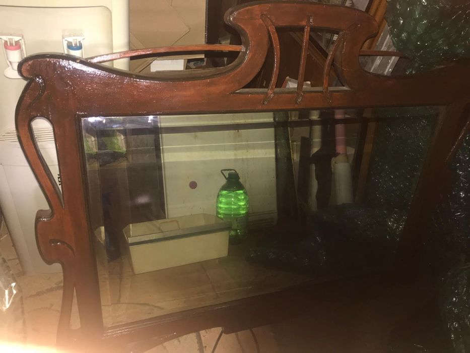 Vând oglinda rama lemn 110*75cm