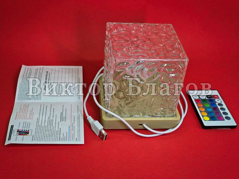 Квадратна лампа проектор - въртяща