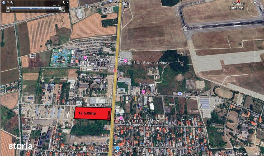 Teren de închiriat – 12.639 mp, deschidere la DN și Str. Libertății