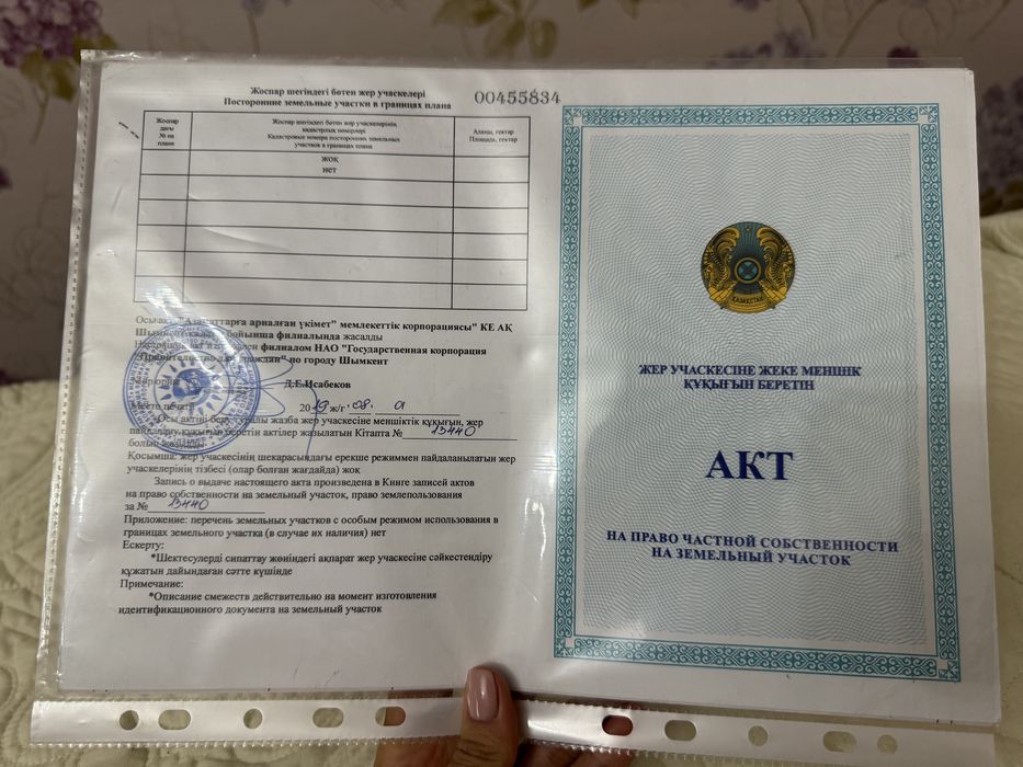 Жер сатылады Земля туран