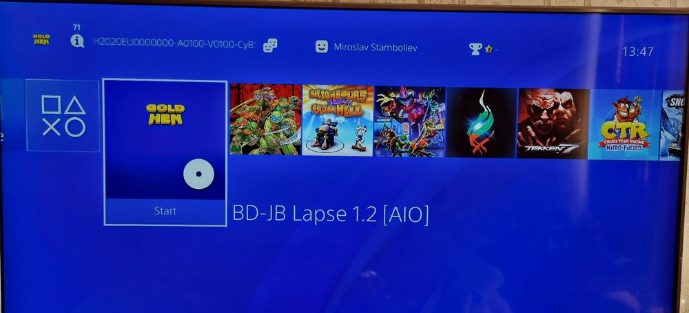 Ps 4 pro 1 тб  gold hen перфекнен