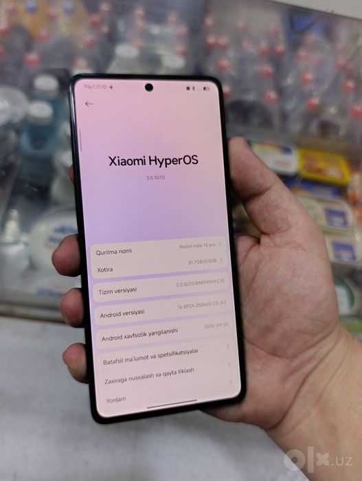 Redmi note 13 Pro 12+12/512 GB srochna sotladi