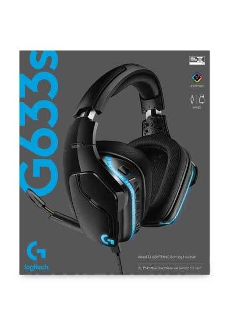 Logitech G633s Wired 7.1 LIGHTSYNC Gaming Headset.