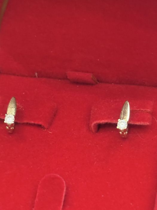 Детские золотые серьги 585 пробы