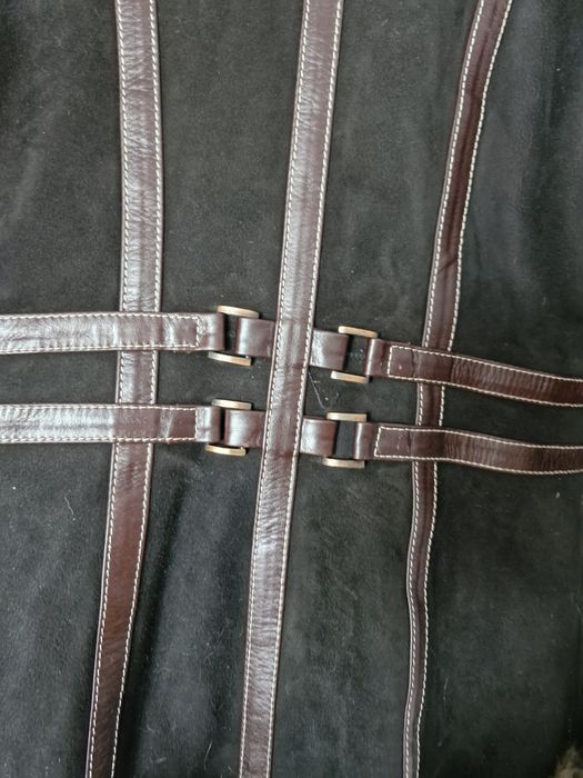 Palton din piele si blana naturala M-L