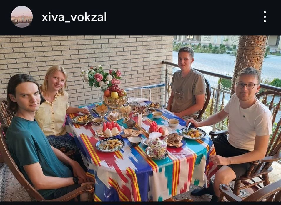 ХИВА. ВАГЗАЛ ОЛДИДА ГАСТЕНИЦА арентир софра ресторан