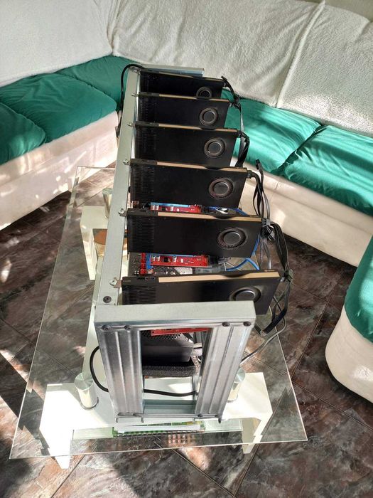 Майнинг риг - копачка за криптовалута - карти за гейминг Nvidia A4000